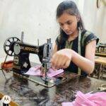 Tailoring Students Practice at Tejaswini Fashion Design Institute